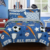 Royale Linens Kidz Mix Game Day Bed in a Bag