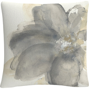 Trademark Fine Art Chris Paschke Floral Gray I Decorative Throw Pillow