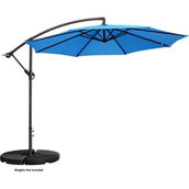 Pure Garden 10 ft. Offset Patio Umbrella with Vertical Tilt