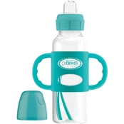 Dr. Browns Sippy Spout Bottle with Turquoise Silicone Handles