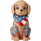 Jim Shore Heartwood Creek Mini Patriotic Puppy