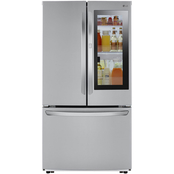 LG 27 cu. ft. InstaView Door in Door PrintProof Stainless Steel Refrigerator