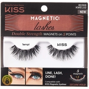 Kiss Magnetic Eyeliner Glam Look Lashes