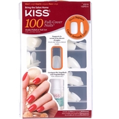 KISS Full Cover Short Square Nails 100 Ct.