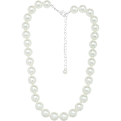 Cherish 12mm White Faux Pearl 18 in. Necklace
