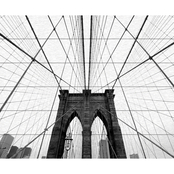 Trademark Fine Art Nina Papiorek NYC Brooklyn Bridge Wood Slat Art 18 x 22
