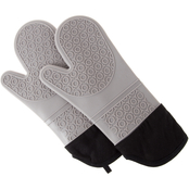 Lavish Home Silicone Oven Mitts with Quilted Lining