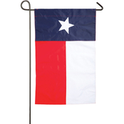 Evergreen Texas State Flag Garden Applique Flag