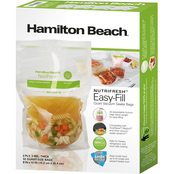 Hamilton Beach NutriFresh Easy-Fill Quart Size Vacuum Sealer Bags, 32 ct.
