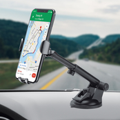 Merkury Innovations Extendable Gravity Car Mount with Dashboard Plate