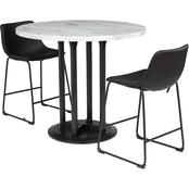 Signature Design by Ashley Centiar 3 pc. Counter Dining Set