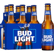 Bud Light Beer, 6 pk., 12 oz. Bottles