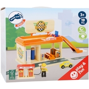 Small Foot Wooden Toys Auto Repair Shop and Gas Station Playset