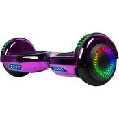 GlareWheel Hoverboard with Bluetooth Speaker and Light Up Wheels