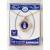 Glass Baron Airman Pendant Necklace