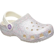 Crocs Preschool Girls Classic Glitter Clogs