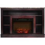 Cambridge Seville 47 in. Electric Fireplace Heater with Mahogany Mantel