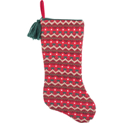 Gigi Seasons 20 in. Stocking, Knit with Tassel