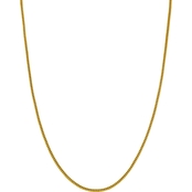 14K Yellow Gold 2.2mm Semi Solid Franco Chain Necklace
