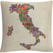 Trademark Fine Art Italy II Decorative Throw Pillow