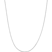 14K White Gold 1.40mm Octagonal Snake Chain Necklace
