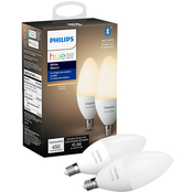 Philips Hue E12 White Smart Bulb 2 pk.