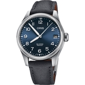 Oris Pro Pilot Date 41 Polished Blue/Textile Watch 75177614065TX