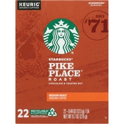 Starbucks K-Cup Pike Place Roast Coffee Pods 22 ct.