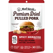 Meat Shredz Premium Dried Pulled Pork Jerky Spicy Sriracha 8 pk., 2.2 oz. each