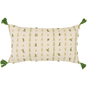 Rizzy Home Geometric Green Polyester Filled Pillow