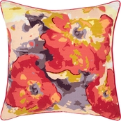 Connie Post Floral Pink 20 x 20 in. Polyester Filled Pillow