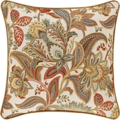 Five Queens Court August Multi 18 in. Square Decorative Throw Pillow