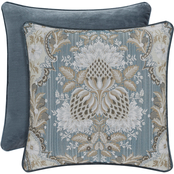 J. Queen New York Crystal Palace French 18 in. Square Decorative Throw Pillow