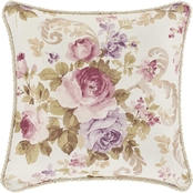 Royal Court Chambord Lavender 16 in. Square Decorative Throw Pillow