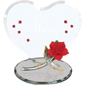 Glass Baron Rose Forever and Always Figurine