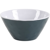Gibson Home Tropical Sway 6 in. Teal Melamine Bowl
