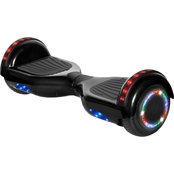 GlareWheel Hoverboard with Bluetooth, Light Up Wheels and Carry Bag