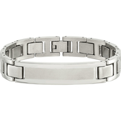 Chisel Stainless Steel Brushed and Polished ID Link Bracelet