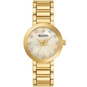 Bulova Women's Futuro Goldtone Bracelet Watch 97P133