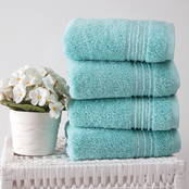 Ozan Premium Home 100% Genuine Turkish Cotton Cascade Hand Towels Set of 4