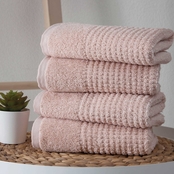 Ozan Premium Home Sorano Collection 100% Turkish Cotton 4 pc. Hand Towels