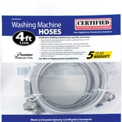 Certified Appliance 4 ft. Braided Stainless Steel Washing Machine Hose 2 pk.