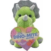 Frankford Dinosaur Plush with Gummy Candy Hearts 1 oz.