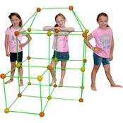 Funphix 77 pc. Fort Building Kit with Glow in the Dark Sticks
