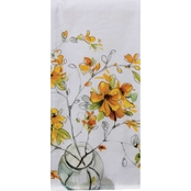 Kay Dee Designs Sweet Home Yellow Forsythia Dual Purpose Terry Towel