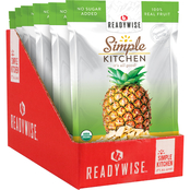 ReadyWise Simple Kitchen Organic Freeze Dried Pineapple 6 pk.