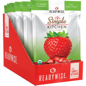 ReadyWise Simple Kitchen Organic Freeze Dried Strawberries 6 pk.