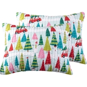 Levtex Home Merry and Bright Holly Jolly Sham 2 pk.
