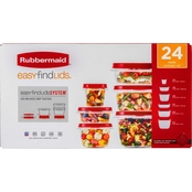 Rubbermaid Food Storage Containers with Easy Find Lids Set 24 pc.