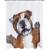 Allure Floss Dog Shower Curtain